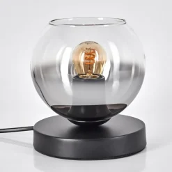 Koyoto Lampe à poser 15 cm Clair, Fumé, 1 lumière