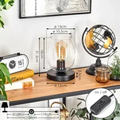 Koyoto Lampe à poser 15 cm Clair, 1 lumière