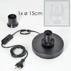 Koyoto Lampe à poser 15 cm Clair, 1 lumière