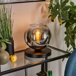 Koyoto Lampe à poser 20 cm Clair, Fumé, 1 lumière