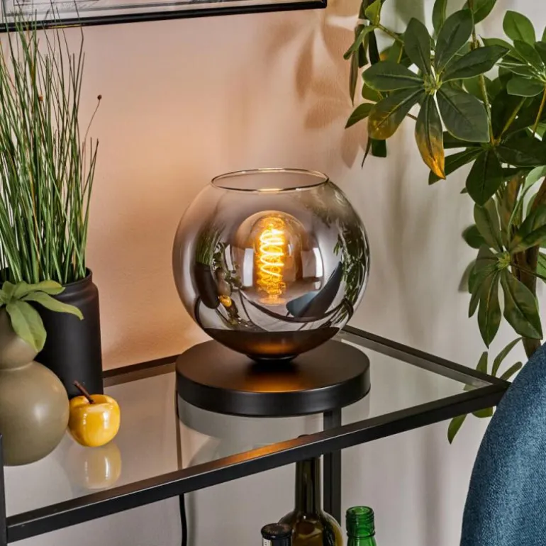 Koyoto Lampe à poser 20 cm Clair, Fumé, 1 lumière