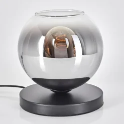 Koyoto Lampe à poser 20 cm Chrome, Clair, 1 lumière