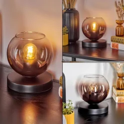 Koyoto Lampe à poser 15 cm Clair, Cuivré, 1 lumière