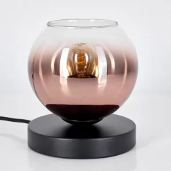 Koyoto Lampe à poser 15 cm Clair, Cuivré, 1 lumière