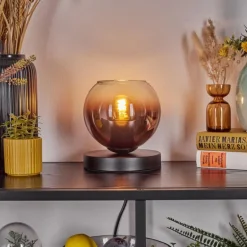 Koyoto Lampe à poser 15 cm Clair, Cuivré, 1 lumière