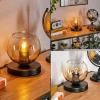 Koyoto Lampe à poser 15 cm Noir, 1 lumière