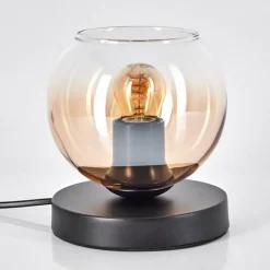 Koyoto Lampe à poser 15 cm Noir, 1 lumière