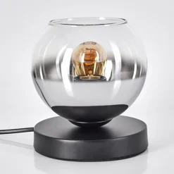 Koyoto Lampe à poser 15 cm Noir, 1 lumière