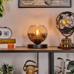 Koyoto Lampe à poser 15 cm Noir, 1 lumière