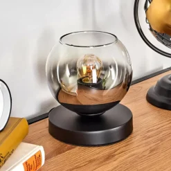 Koyoto Lampe à poser 15 cm Noir, 1 lumière