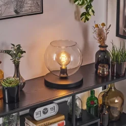 Koyoto Lampe à poser 25 cm Noir, 1 lumière