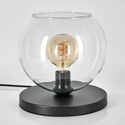 Koyoto Lampe à poser 25 cm Noir, 1 lumière