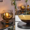 Koyoto Lampe à poser 25 cm Noir, 1 lumière