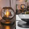 Koyoto Lampe à poser 25 cm Noir, 1 lumière