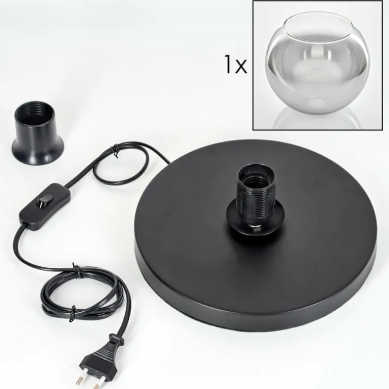 Koyoto Lampe à poser 25 cm Noir, 1 lumière
