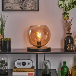 Koyoto Lampe à poser 25 cm Noir, 1 lumière