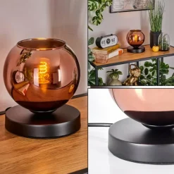 Koyoto Lampe à poser Noir, 1 lumière