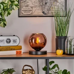 Koyoto Lampe à poser Noir, 1 lumière