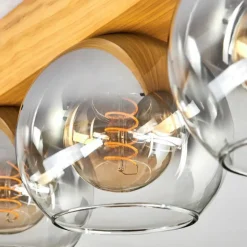 Koyoto Plafonnier, Boule lumineuse Écru, Noir, 3 lumières