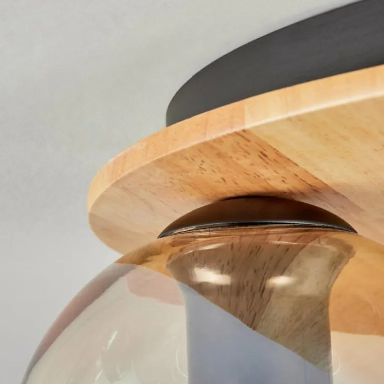 Koyoto Plafonnier, Boule lumineuse Écru, Noir, 3 lumières