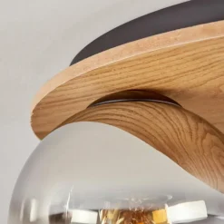 Koyoto Plafonnier, Boule lumineuse Écru, Noir, 3 lumières