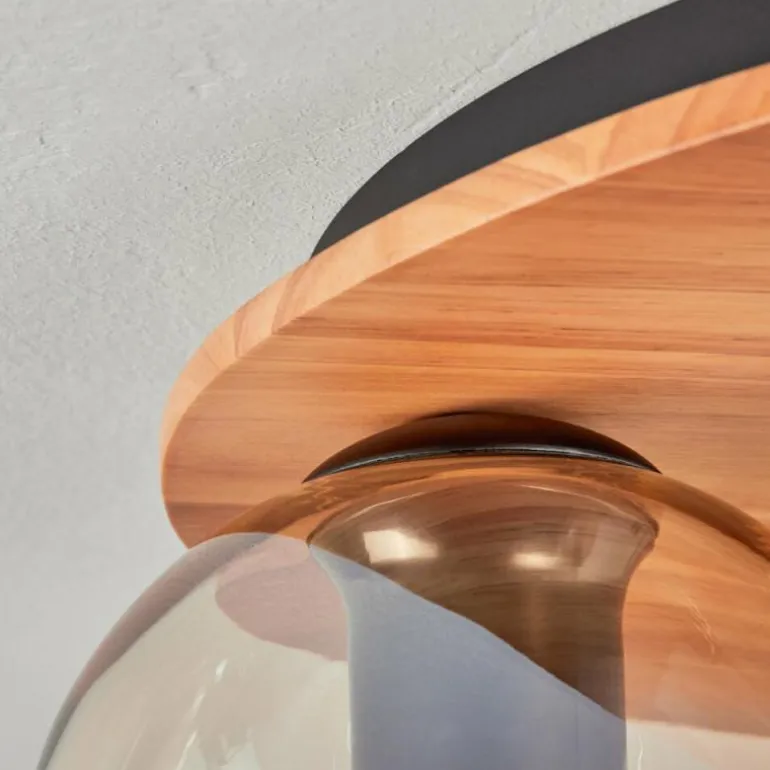 Koyoto Plafonnier, Boule lumineuse Écru, Noir, 3 lumières