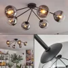 Koyoto Plafonnier, Boule lumineuse 80 cm Clair, Fumé, 6 lumières