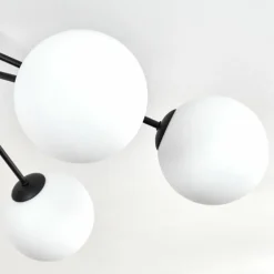 Koyoto Plafonnier, Boule lumineuse 15 cm Blanc, 6 lumières