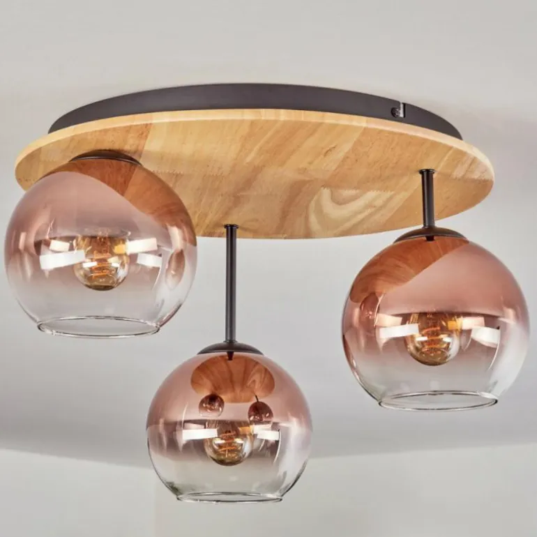 Koyoto Plafonnier, Boule lumineuse 40 cm Écru, Noir, 3 lumières