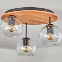 Koyoto Plafonnier, Boule lumineuse 40 cm Écru, Noir, 3 lumières
