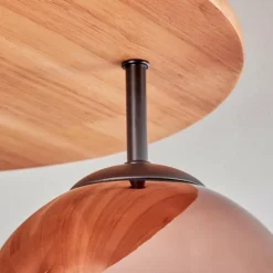 Koyoto Plafonnier, Boule lumineuse 40 cm Écru, Noir, 3 lumières