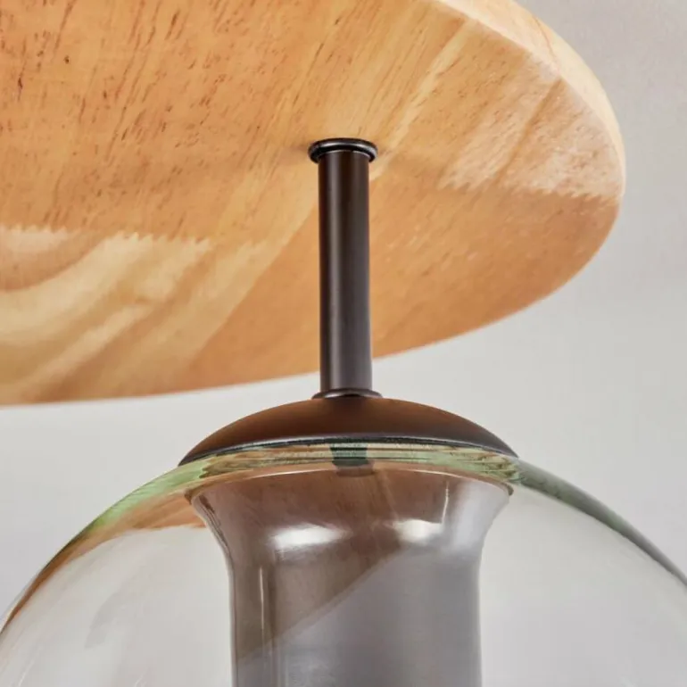 Koyoto Plafonnier, Boule lumineuse 40 cm Écru, Noir, 3 lumières