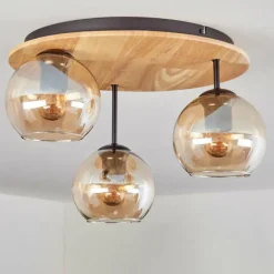 Koyoto Plafonnier, Boule lumineuse 40 cm Écru, Noir, 3 lumières