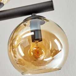 Koyoto Plafonnier, Boule lumineuse Ambre, 10 lumières