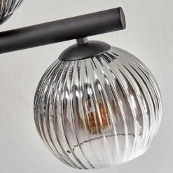 Koyoto Plafonnier, Boule lumineuse Clair, Fumé, 10 lumières