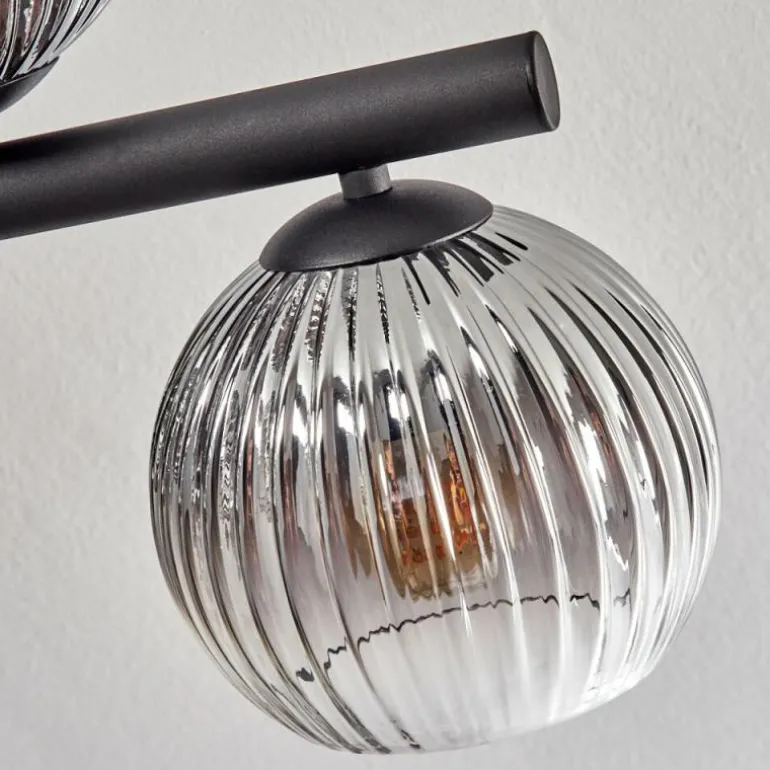 Koyoto Plafonnier, Boule lumineuse Clair, Fumé, 10 lumières