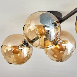 Koyoto Plafonnier, Boule lumineuse Ambre, 4 lumières