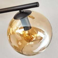 Koyoto Plafonnier, Boule lumineuse Ambre, 4 lumières