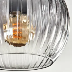 Koyoto Plafonnier, Boule lumineuse Clair, Fumé, 3 lumières