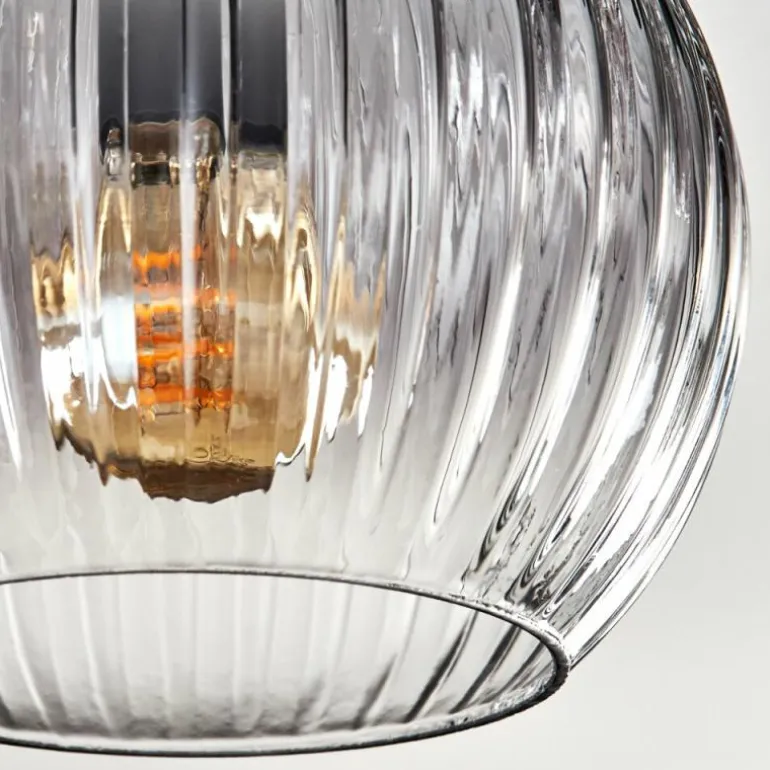 Koyoto Plafonnier, Boule lumineuse Clair, Fumé, 3 lumières