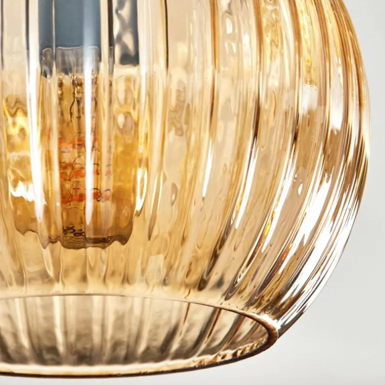 Koyoto Plafonnier, Boule lumineuse Ambre, 3 lumières