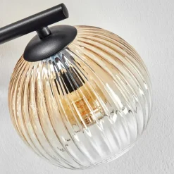 Koyoto Plafonnier, Boule lumineuse Ambre, Clair, Fumé, 3 lumières