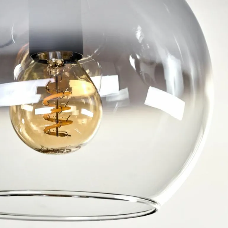 Koyoto Plafonnier, Boule lumineuse 45 cm Clair, Fumé, 5 lumières
