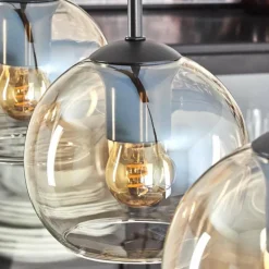 Koyoto Suspension Ambre, Clair, 4 lumières
