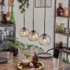 Koyoto Suspension Ambre, Clair, 3 lumières