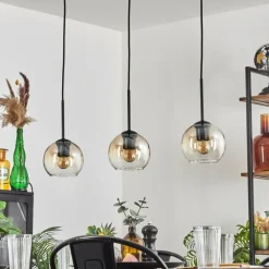 Koyoto Suspension Ambre, Clair, 3 lumières