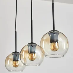 Koyoto Suspension Ambre, Clair, 3 lumières