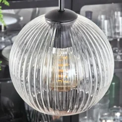 Koyoto Suspension, Boule lumineuse 35 cm Clair, 4 lumières