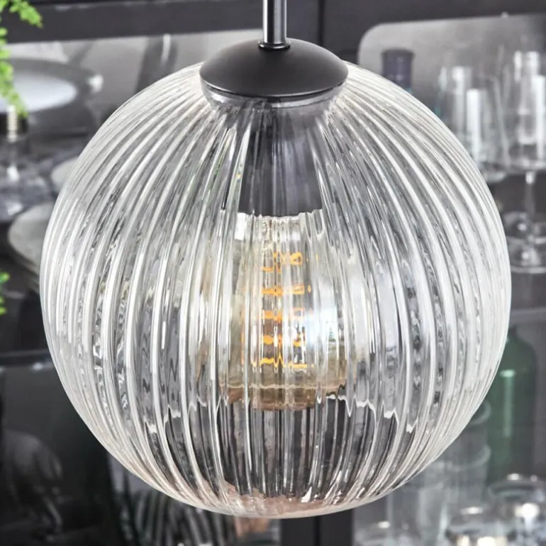 Koyoto Suspension, Boule lumineuse 35 cm Clair, 4 lumières