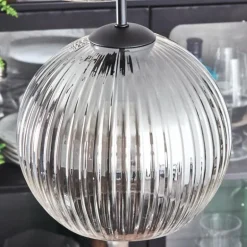 Koyoto Suspension, Boule lumineuse 35 cm Clair, Fumé, 4 lumières